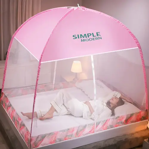 1pc 360°Coverage Thickened/encrypted New Cartoon Double Door Mongolian Yurt Mosquito Net,  Foldable Mosquito Net No Installation - Image 25