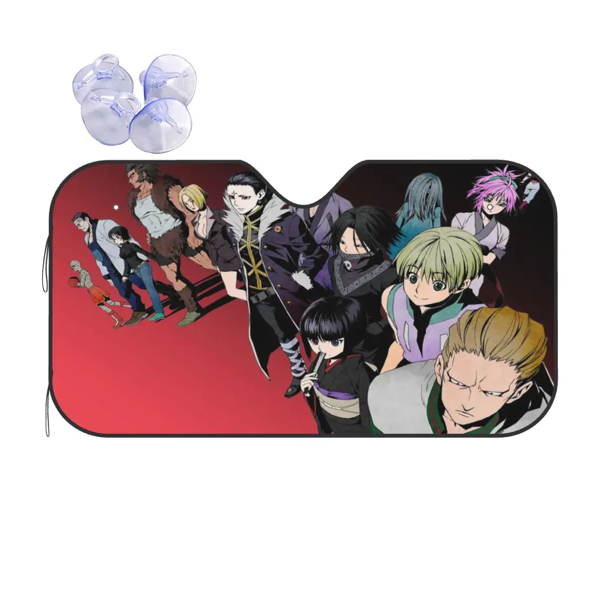 

Солнцезащитный козырек для лобового стекла Hunter X Hunter 76x140 см, приключение, японское аниме, алюминиевая фольга, автомобильное окно, чехол для лобового стекла, автомобильные чехлы