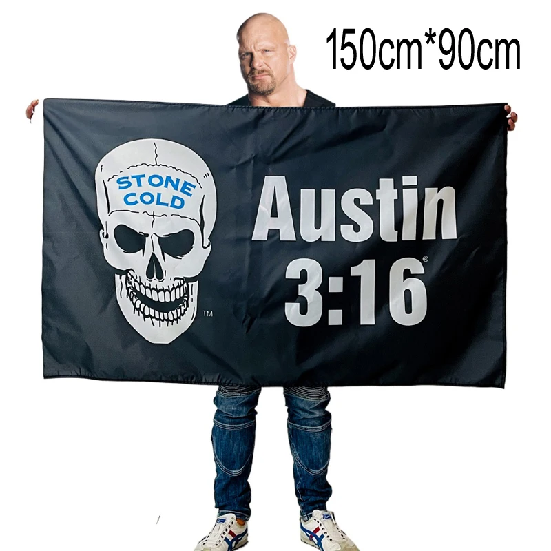 Stone Cold Steve Austin 3:16 Superstar Logo Flag – The Ultimate