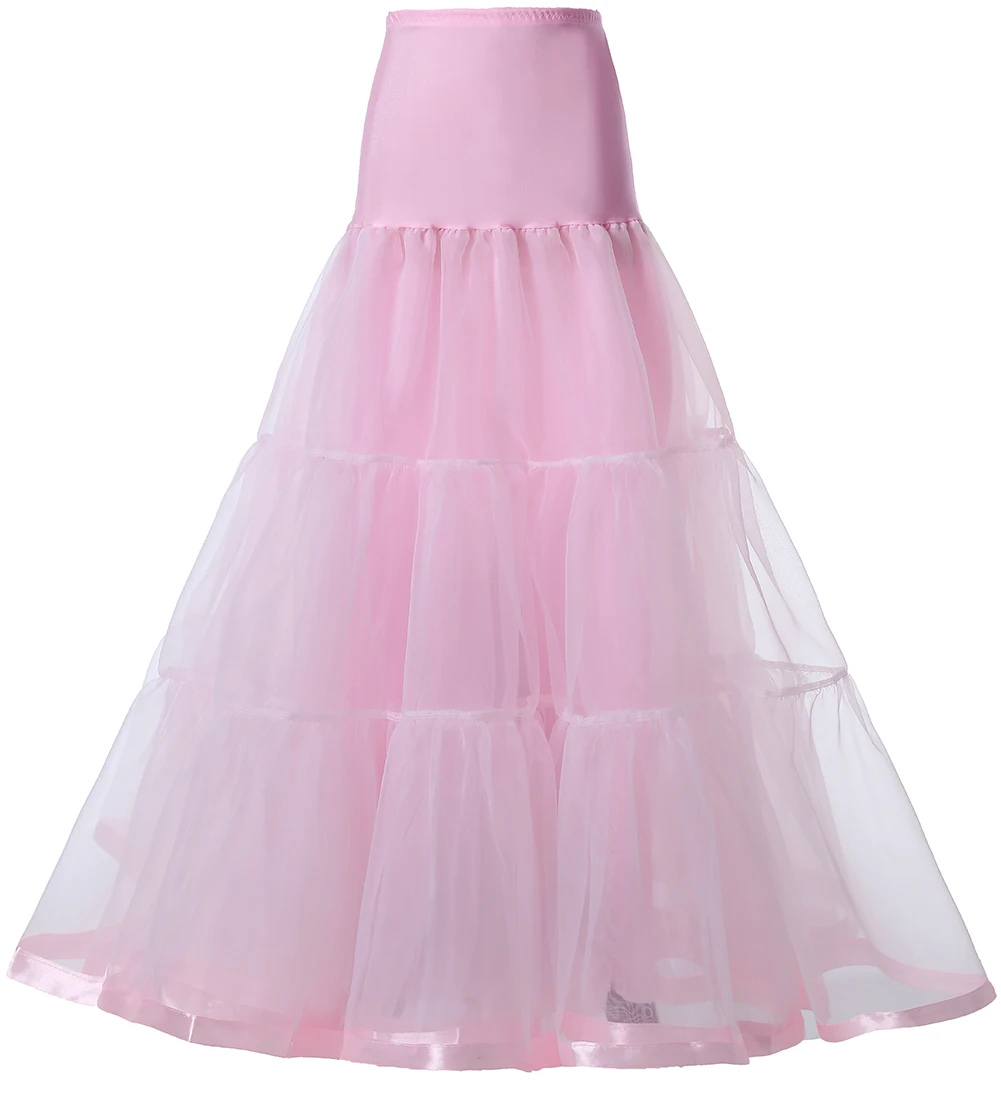 95CM Long Petticoat Ruffled Crinoline Vintage Wedding Bridal Underskirt Dresses Rockabilly Tutu flower girl underskirt wedding underskirt vintage underskirt lolita petticoat wedding petticoat petticoat underskirt petticoat skirt tulle tutu skirt