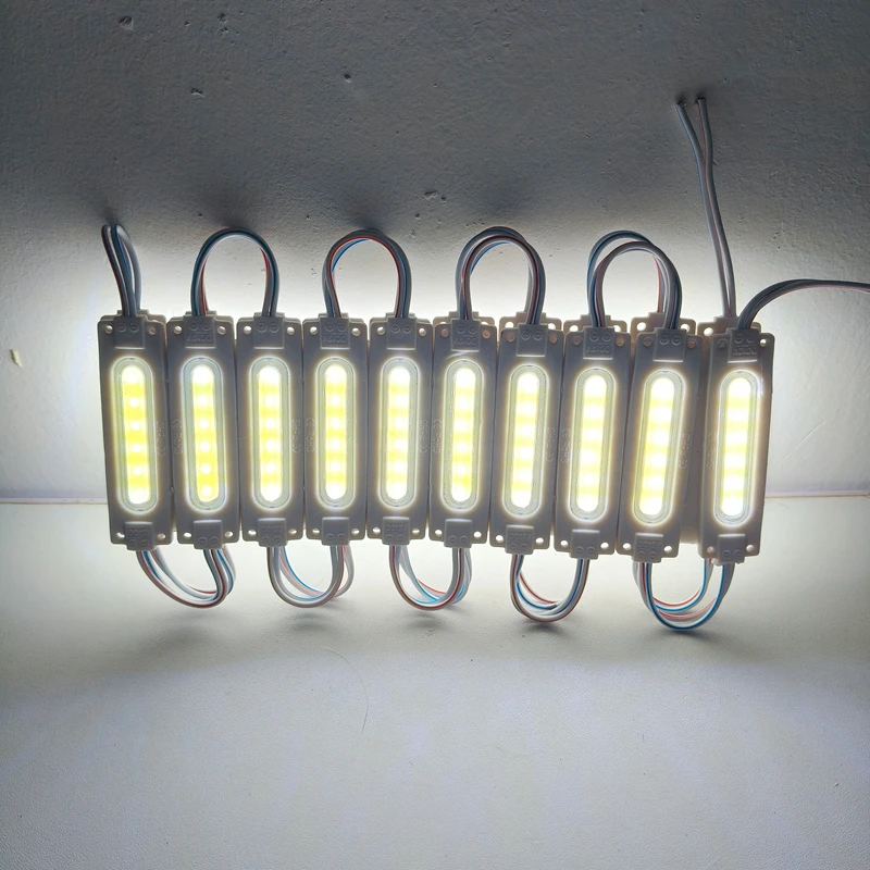 LED Modules 20-pack LED COB Module Light 12V Super Bright IP65 Waterproof for Advertisement Shop Signboard Letter Light-box Decor