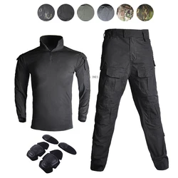 Uniformes tácticos de camuflaje para Airsoft, ropa de combate para tiro de Paintball, pantalones de entrenamiento Cs, trajes de caza