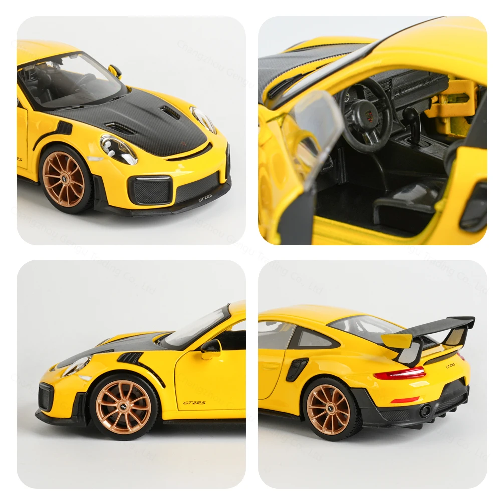 Maisto 1:24 2018 Porsche 911 GT2 RS Sports Car Static Die Cast Vehicles Collectible Model Car Toys 5