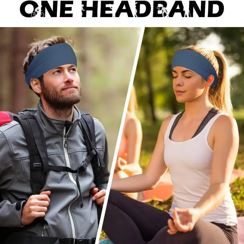 Sweatbands For Women Sweat-Absorbent Men Headband Sports Headband Comfortable Athletic Sweat Wicking For
