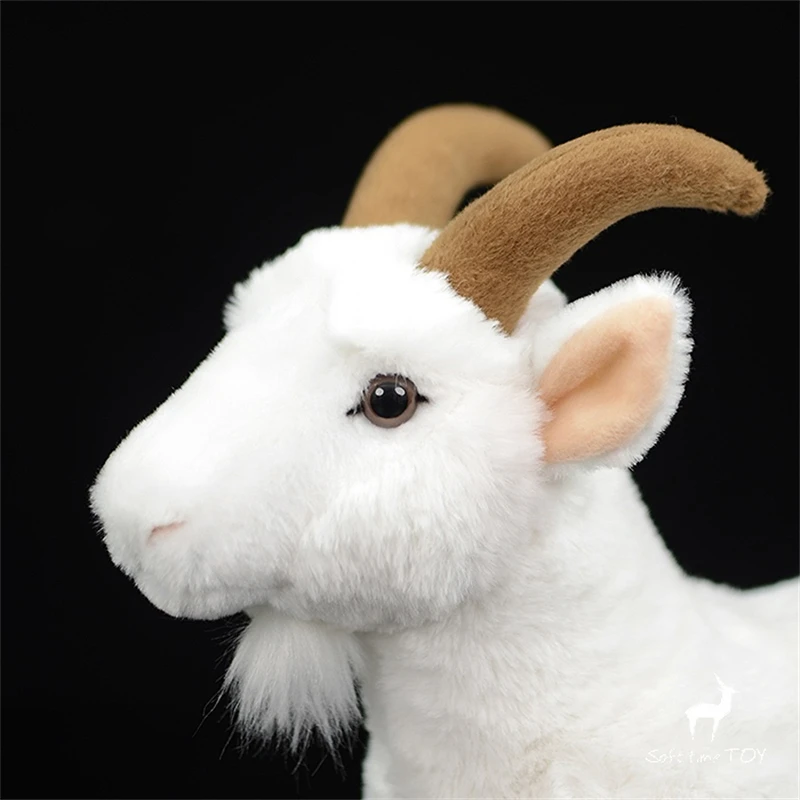 White Goat High Fidelity Anime Cute Plushie Sheep Plush Toys Lifelike Animals Simulation Stuffed Doll Kawai Toy Gifts For Kids 5