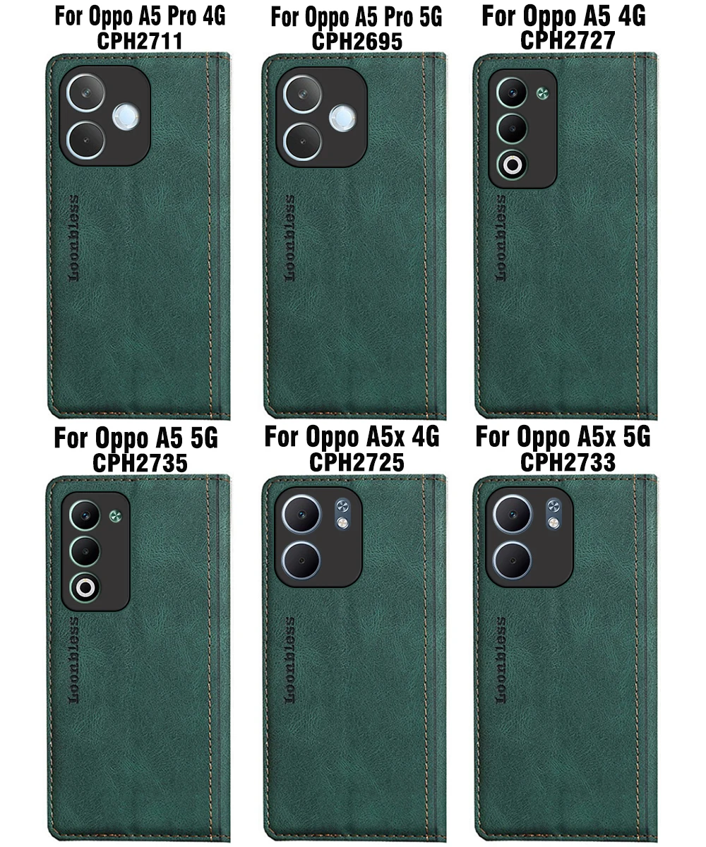 Leather Flip Case for Oppo - Elegant Phone Cover Shell