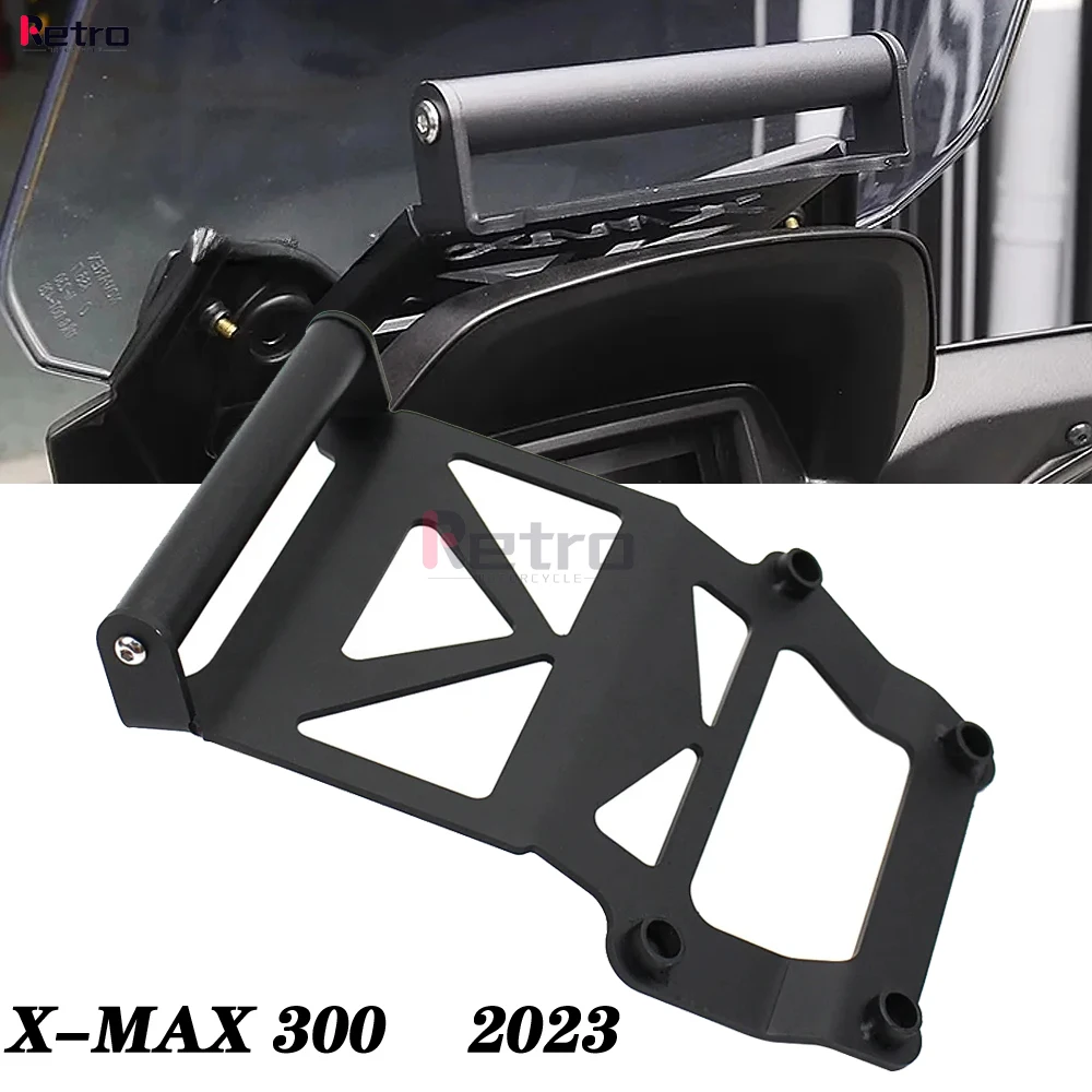 

Motocycle Front Phone Holder 12MM 22MM Mobile Navigation GPS Bracket Stand Plate Support For Yamaha X-MAX 300 XMAX300 2023
