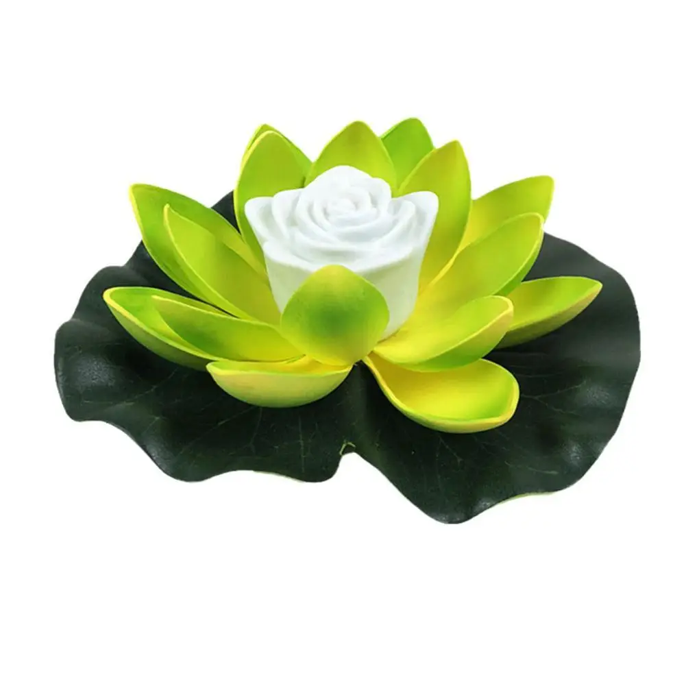 LED Waterproof Floating Lotus Light Lotus Floating Water Lamp Garden Pool Decor Lotus Night Lamp Home Lighting Accessories