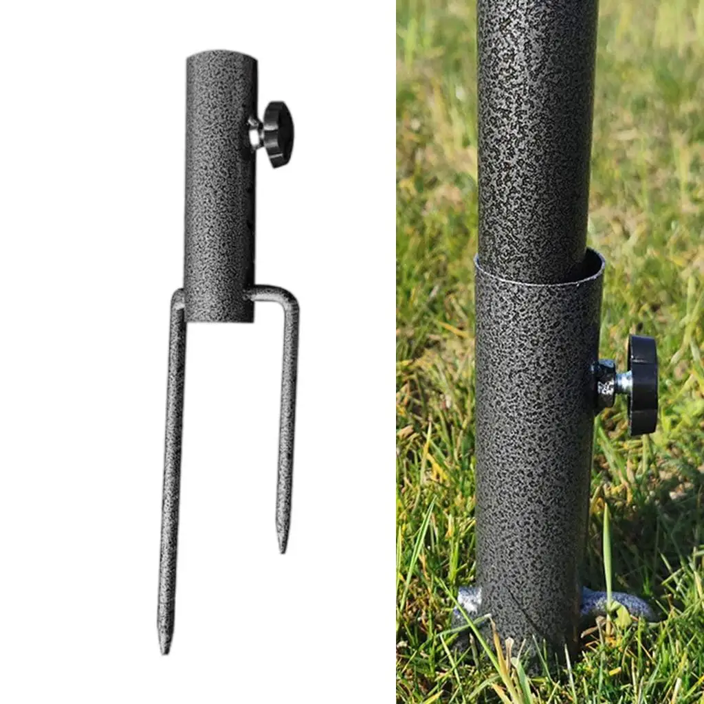 Beach Patio Umbrella Stand Garden Yard Parasol Holder -35mm Poles