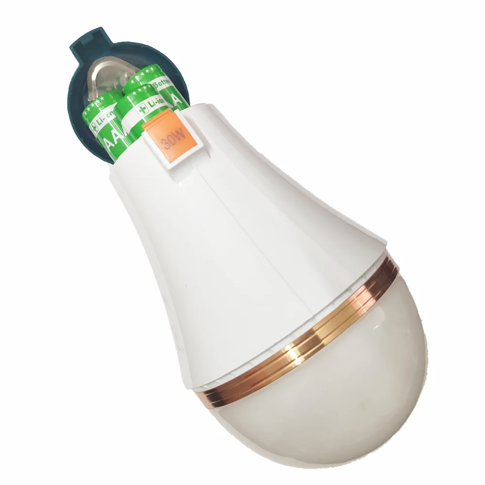 새로운 LED 비상 조명 집 야외 USB 충전식 휴대용 등불 비상 램프 전구 배터리 랜턴 바베큐 캠핑 라이트
