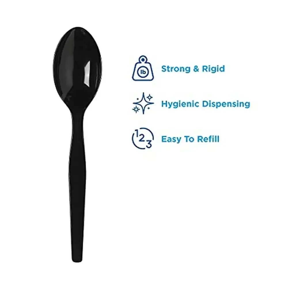 Dispenser Cutlery Refill SmartStock 960 Count Mediumweight Black
