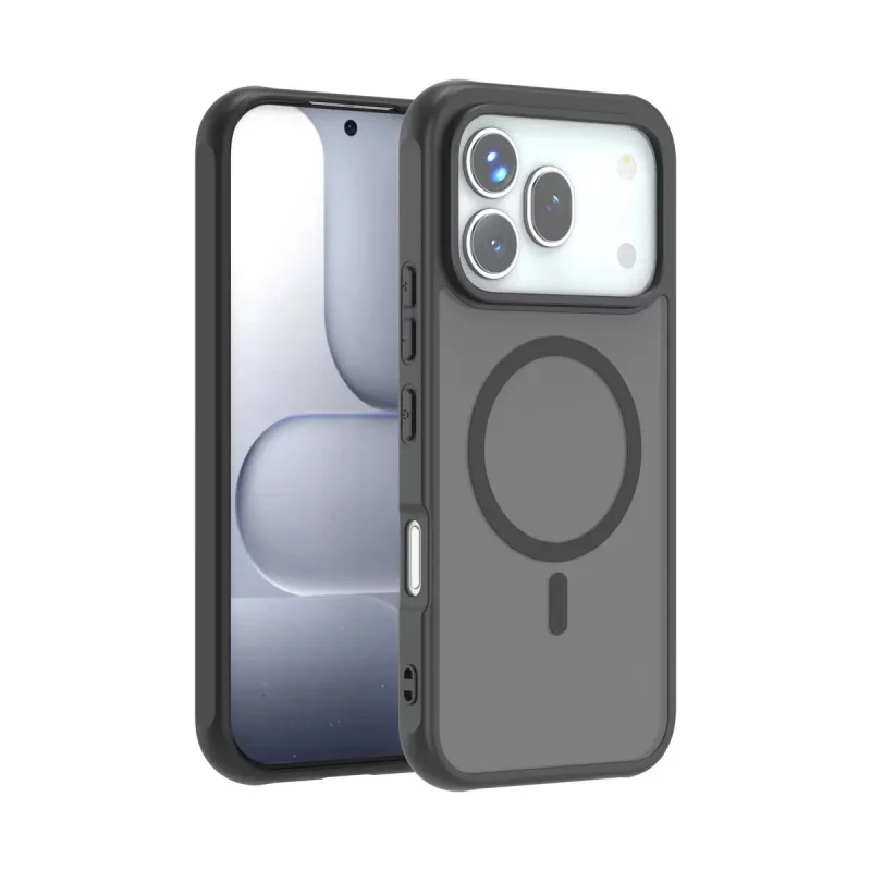 Magnetic Matte Transparent Acrylic Phone Case - Lightweight Shockproof Bumper