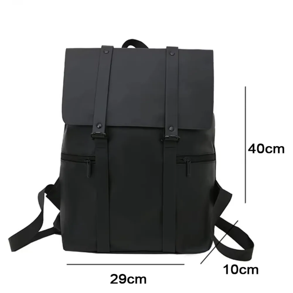 Vintage Waterproof Backpacks Men PU Leather Travel Backpack Large Capacity Students School Books Laptop Backpack Bags for Men
