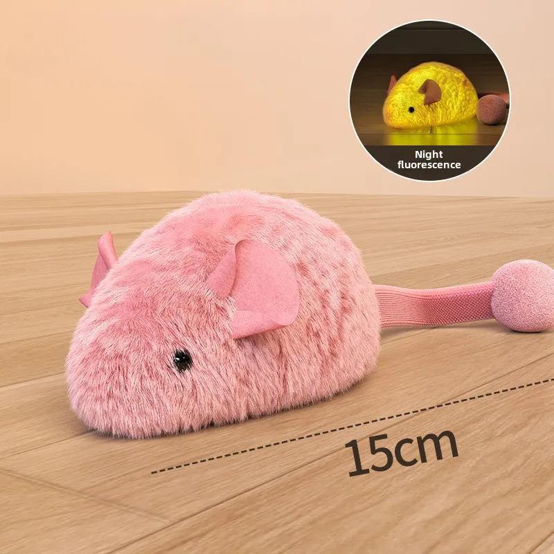 Interactive Plush Mouse Toy 2