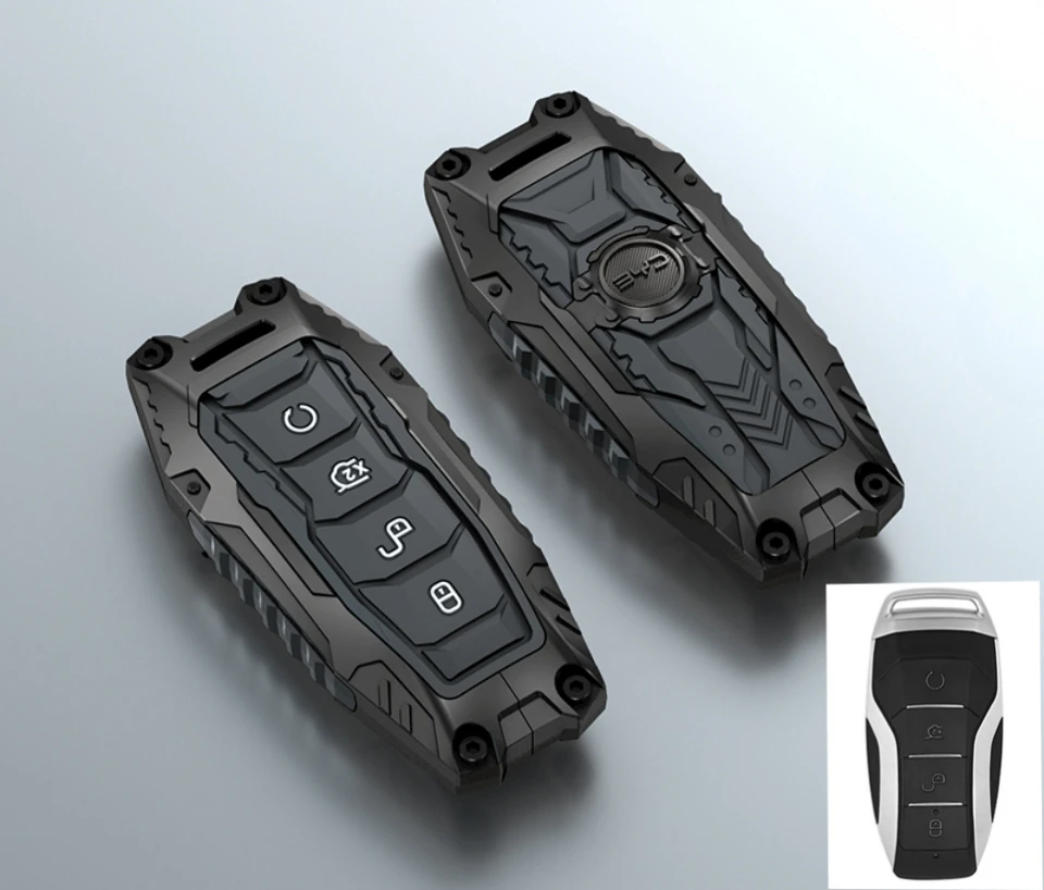 

Car Zinc Alloy Silicone Key Case Holder Cover For BYD Atto 3 Han EV Dolphin Durable Second Song Pro Tang Dm QIn PLUS MAX Yuan