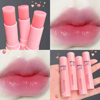 1PC Natural Peach Lip Balm Long-lasting Moisturizing Lipstick Temperature Change Color Lipstick Anti-drying Hydration Lip Care 1