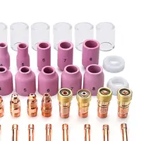 49pcs TIG Welding Stubby Gas Lens Consumables Accessory for WP17/18/26 1