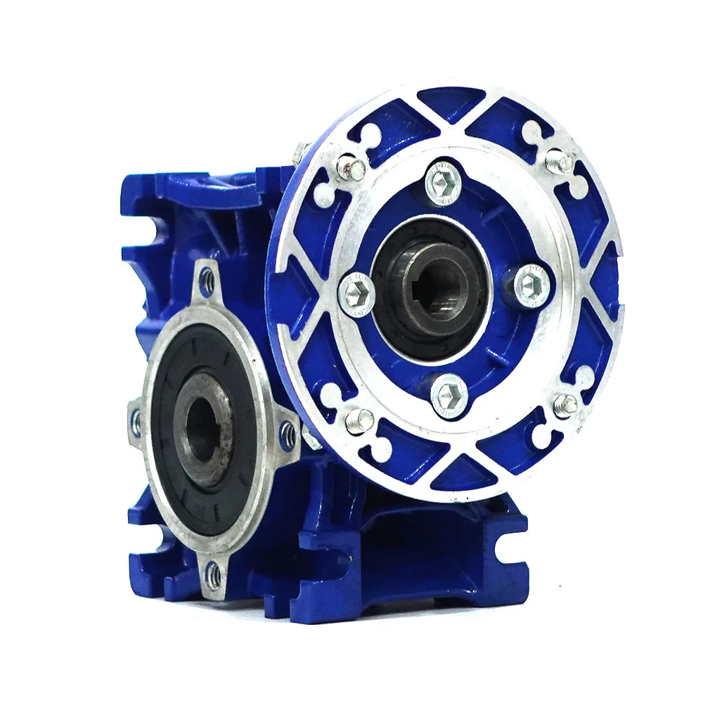 NMRV 030 with Flange B14 Factory direct sale worm gear reducer full speed ratio 10-100 90&deg; gearbox speed reducer for engines