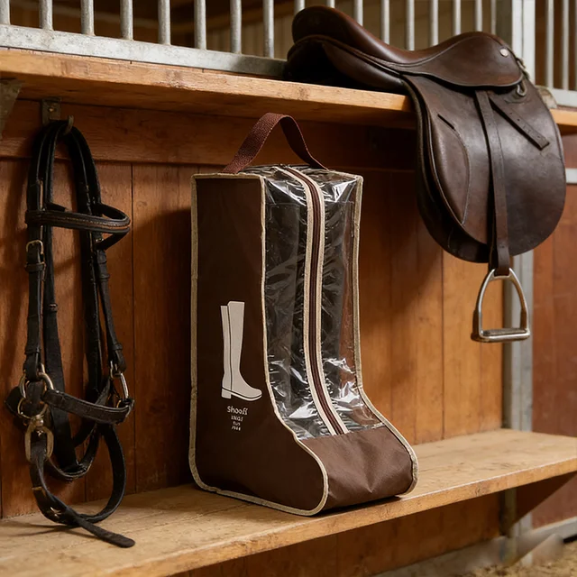 Pvc Non-woven Fabric Equestrian Boot Carrying Bag Durable  Ergonomic Design Sturdy Handles Horse Gear Riding Accessories 5