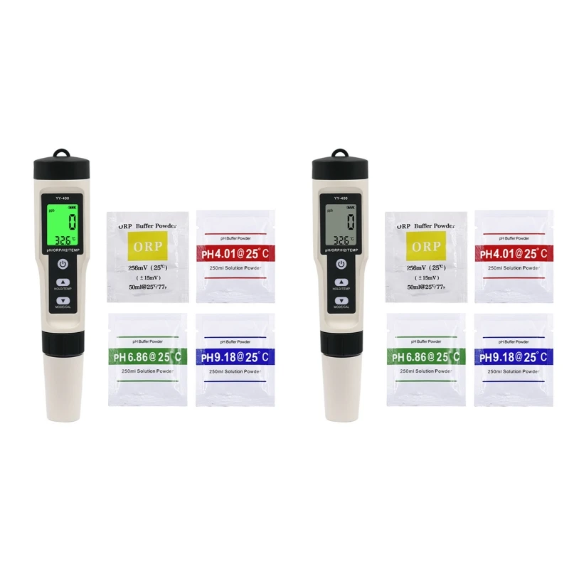

4-in-1 PH Meter Tester Digital Water Quality Test Meter pH ORP TEMP Meter