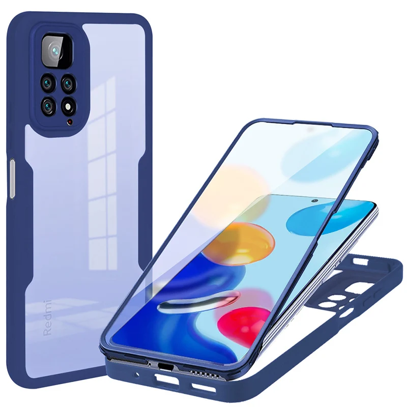 Transparent 360 Full Body Shockproof Phone Case & Screen Protector