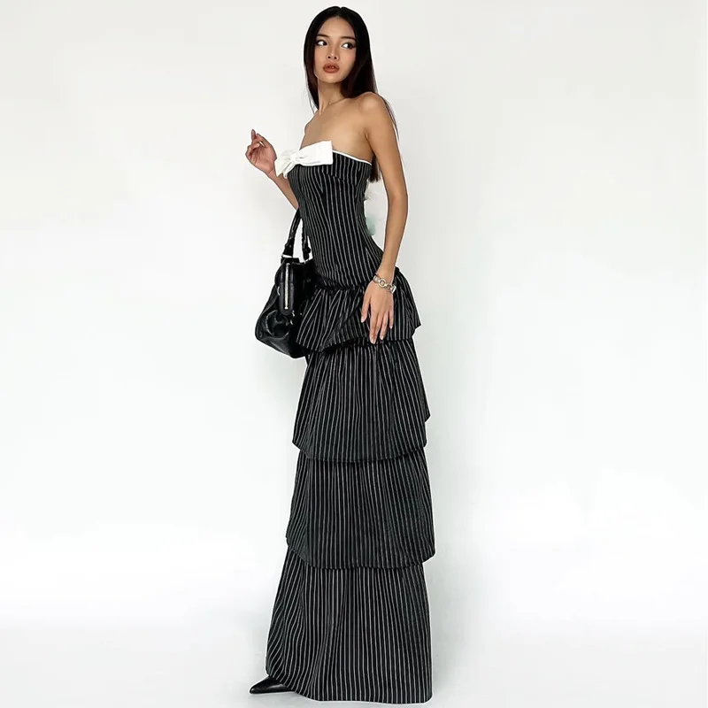 Side Slit Off Shoulder Dress For Women Sexy High Waist Bodycon Long Cupcake Dress Femme Party Elegant Slim Evening Dress