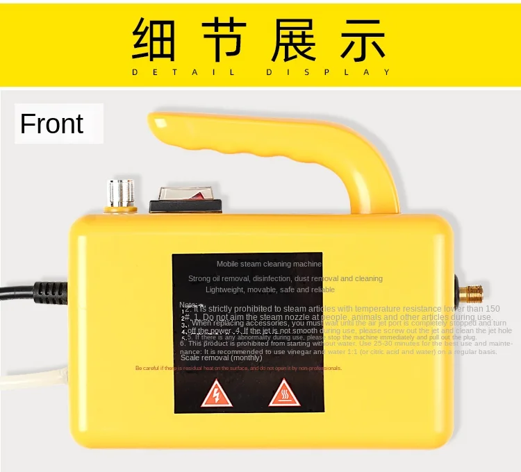3000W 220V/110V Professional Steam Cleaner Handheld Steam Generator High Pressur