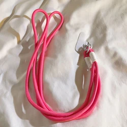 Multicolour Cute Crossbody Lanyard Strap with Chain - Anti - Lost Security Wristband 120CM - Lanyard (Red)