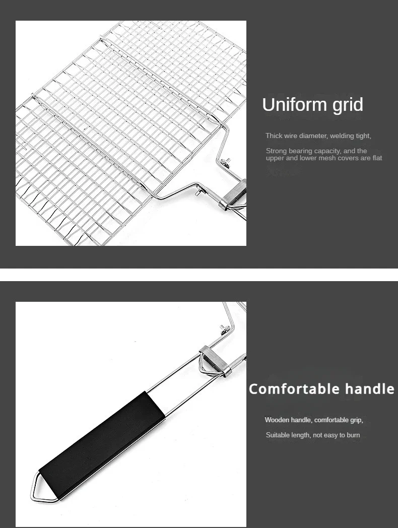 Non-stick Home Barbecue Basket Cookware Bbq Barbecue Kitchen Utensils Grill Mesh Mat Party Tools Meat Picnic Steak Vegetable Bar