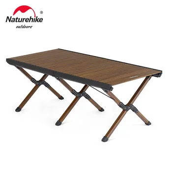 네이처하이크 캠핑 알루미늄 접이식 테이블, 피크닉 바베큐 에그 롤 테이블, 휴대용 야외 바베큐 테이블, 여행 낚시 테이블
