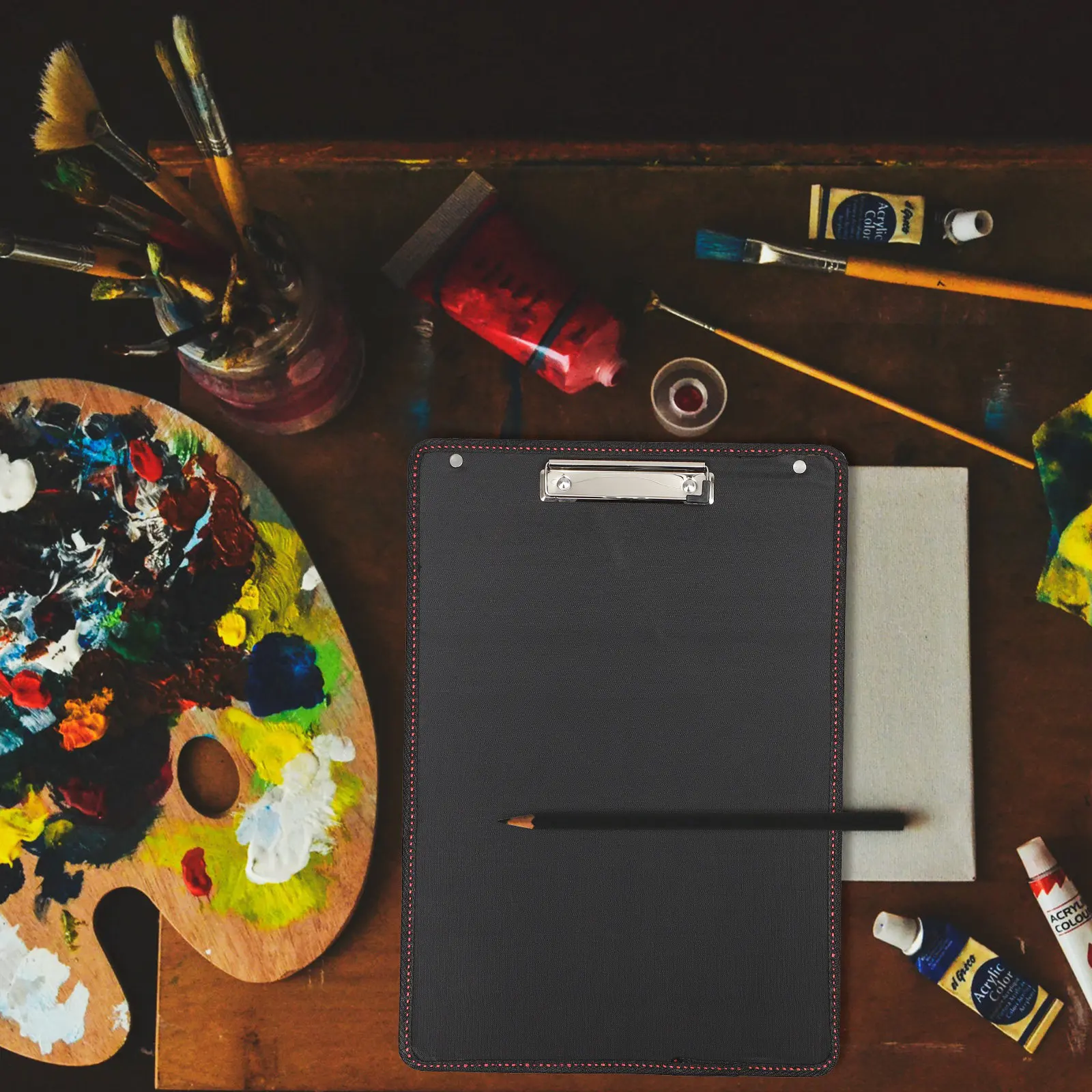 방수 드로잉 스케치 보드 예술가를 위한 휴대용 클립보드 고강도 소재로 변형 방지 기능이 있어 현장 작업에 적합