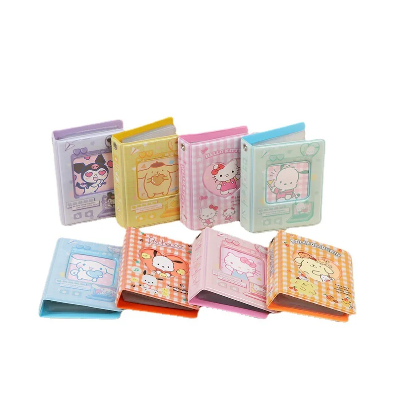 Album Cards Hello Kitty Y2k 3-Inch Storage Photo Album Cute Card Holder Mini Truck Accessories Collect Toys