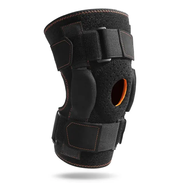 1Pcs Knee Brace Support for arthitis Sport Compression Knee Pad Sleeve for Basketball Volleyball Dance Open Patella Wrap kneepad