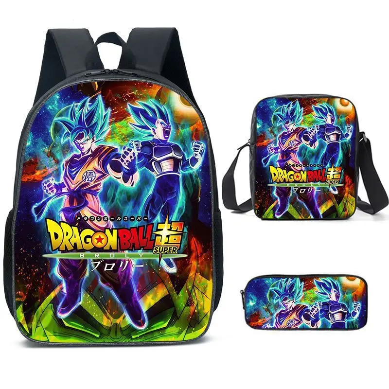 Dragon Ball Super Anime Moda Jardim de Infância Escola Escola Primária  Infantil Mochila Desenho Animado Fofo Leveening Mochila