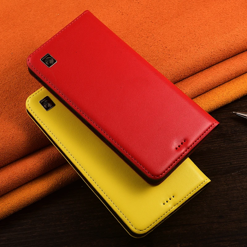 Napa Genuine Leather Flip Case with Card Holder Slots - Premium Protective Phone Cover