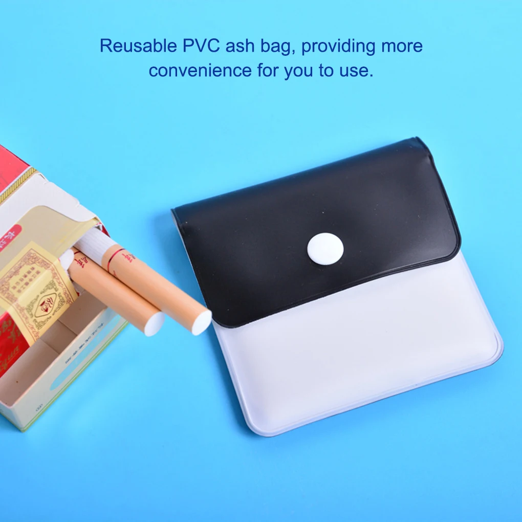 Portable Ashtray Pack of 6 Portable Pocket Ashtray Pouch Storage Bag Reusable Coin Purse Boyfriends Household Travelling Car-interior