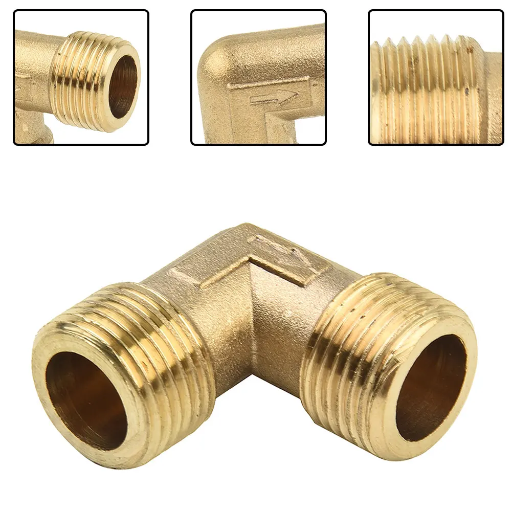 

High Quality Elbow Coupler Pipe Joint Male To Male Part Replacement Tool Fitting For Air Compressor 16.5mm 1pc