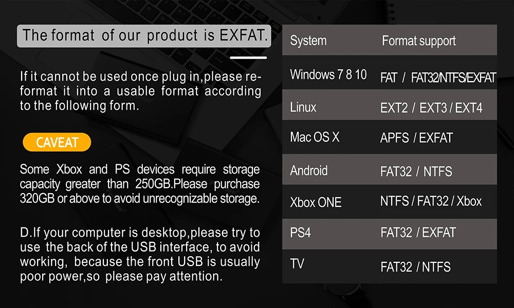 2000gb, 320gb, 500gb, 1tb, hd externo, disco rígido para pc mac