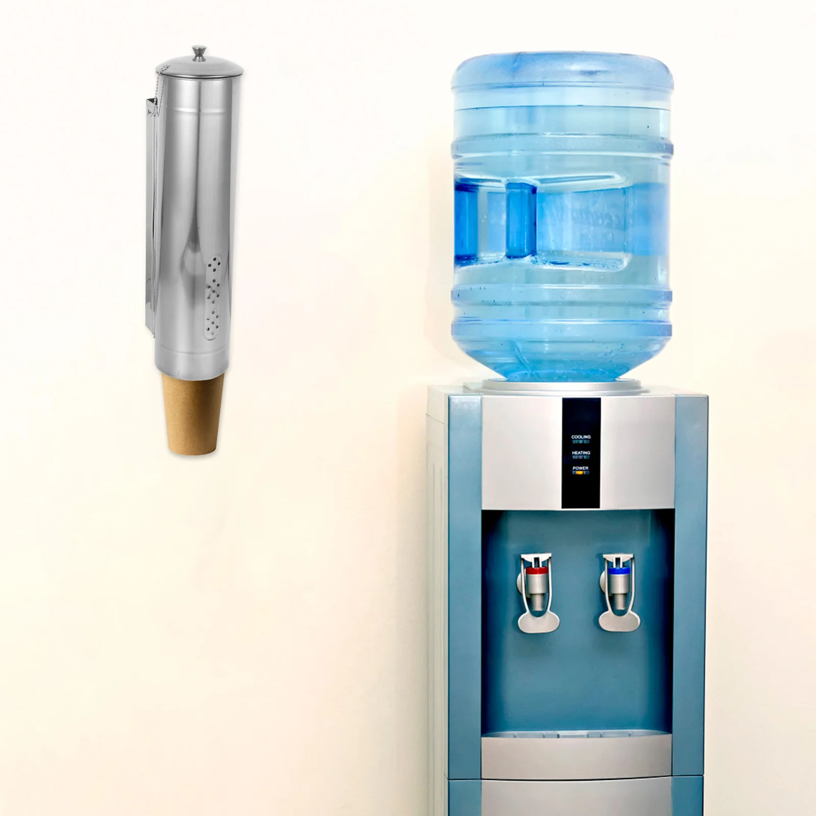 Coffee Cups Home Paper Distributor Household Stainless Steel Water Dispenser Holder Wall