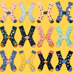 Original new design women's socks, cartoon fruit trendy brand couple socks, women's creative socks