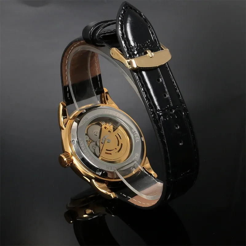 Fashion Winner Top Brand Luxury Royal Diamond Design Black Gold