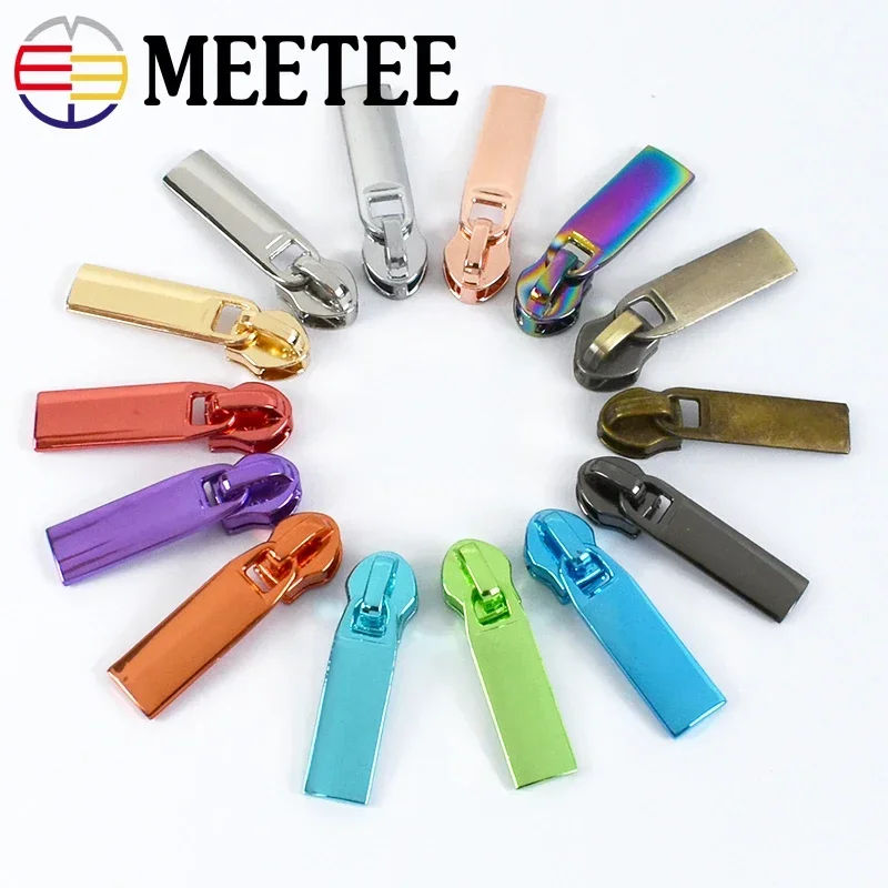 Sewing Zipper Slider 5/10/20P 3#5# for Nylon Zippers Bag Zips Pull Heads Pocket Zip Head Repair Kits DIY Replacement Accessories