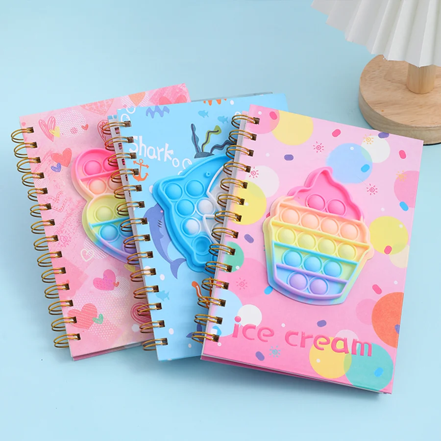 A popular animal food and starry sky Instagram diary, cute notebook planner, 200 page thick version 6
