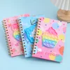 A popular animal food and starry sky Instagram diary, cute notebook planner, 200 page thick version 6