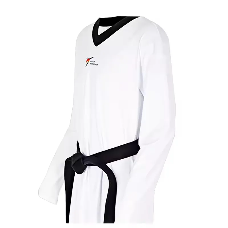 Taekwondo Uniform Tight-fitting Stretch Quick-drying Unisex Competition Suit Combat Dobok Customize Logo 2025