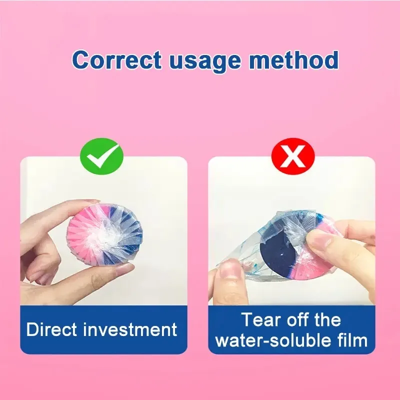 Toilet Cleaner Tablets 30pcs Toilet Tank Cleaners Rose Fragrance Stain Cleaning Deodorization toilet cleaner toilet cleaner tablets