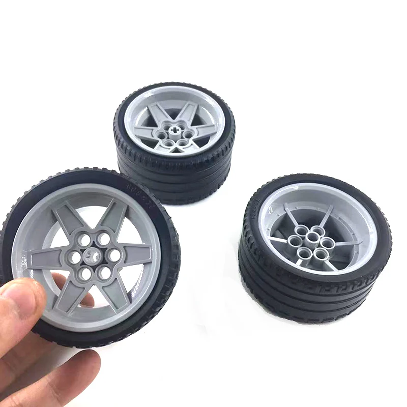 

4pcs 68.8x36mm Wheel +Tyre MOC 45544 45560 Parts Building Block Toy Educational Gift Compatible With EV3 44771+15038 Bricks Toys