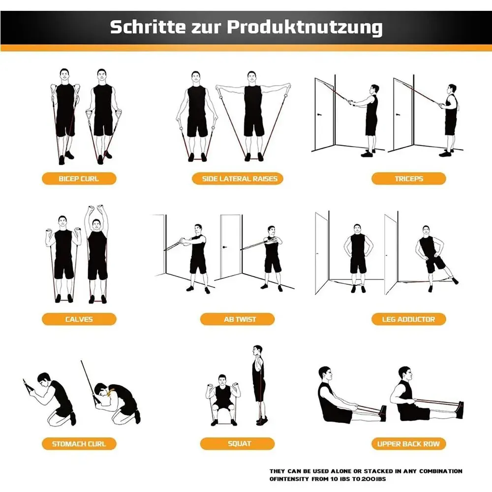 Komplet trakov za odpornost, napenjalne vrvi za moške in ženske, vadbeni trakovi za fitnes, oprema za trening moči_voghion.com