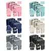 N80B 10 Pcs Travel Storage Bags Seven-Piece Storage Suit Travel Clothes Storage Bags 1