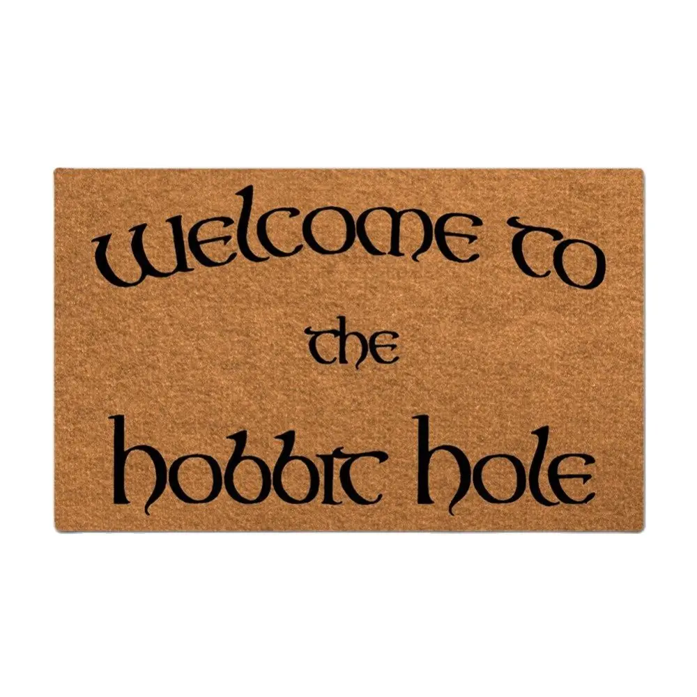 Benvenuto Nello Zerbino Del Foro Dell'Hobbit Portico Esterno Patio Pavimento Anteriore Natale Halloween Holiday Rug Decor Home Door Mat